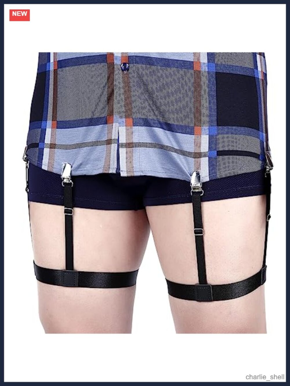 Shirt Stays Adjustable Elastic Shirt Garter Holder Non-slip Metal Clips for